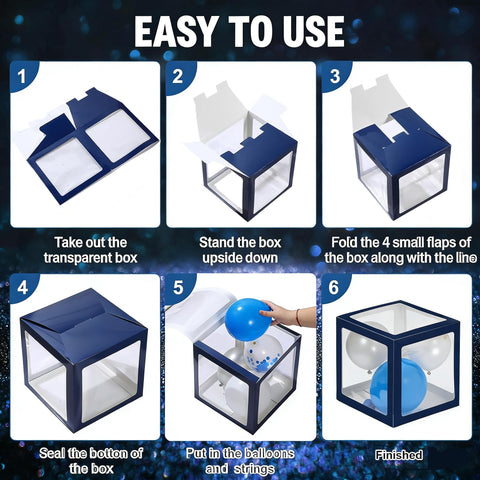 Xvvti Prom Boxes four-piece set with letters ready for fast setup.