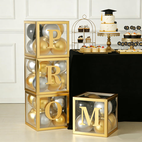 Xvvti easy-assembly prom decor boxes for quick lettering application