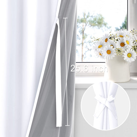 XWZO white grid-liner enhances blackout while adding a modern look.