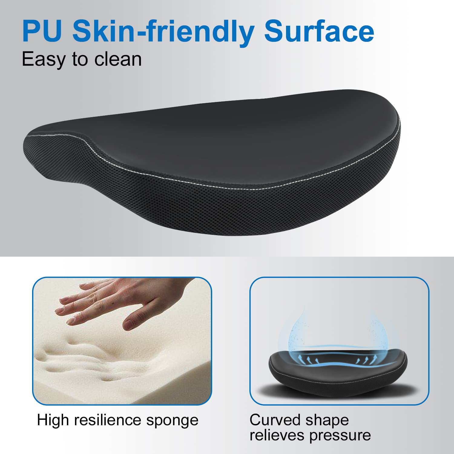 XXISHE breathable mesh backrest keeps you cool during long workdays.