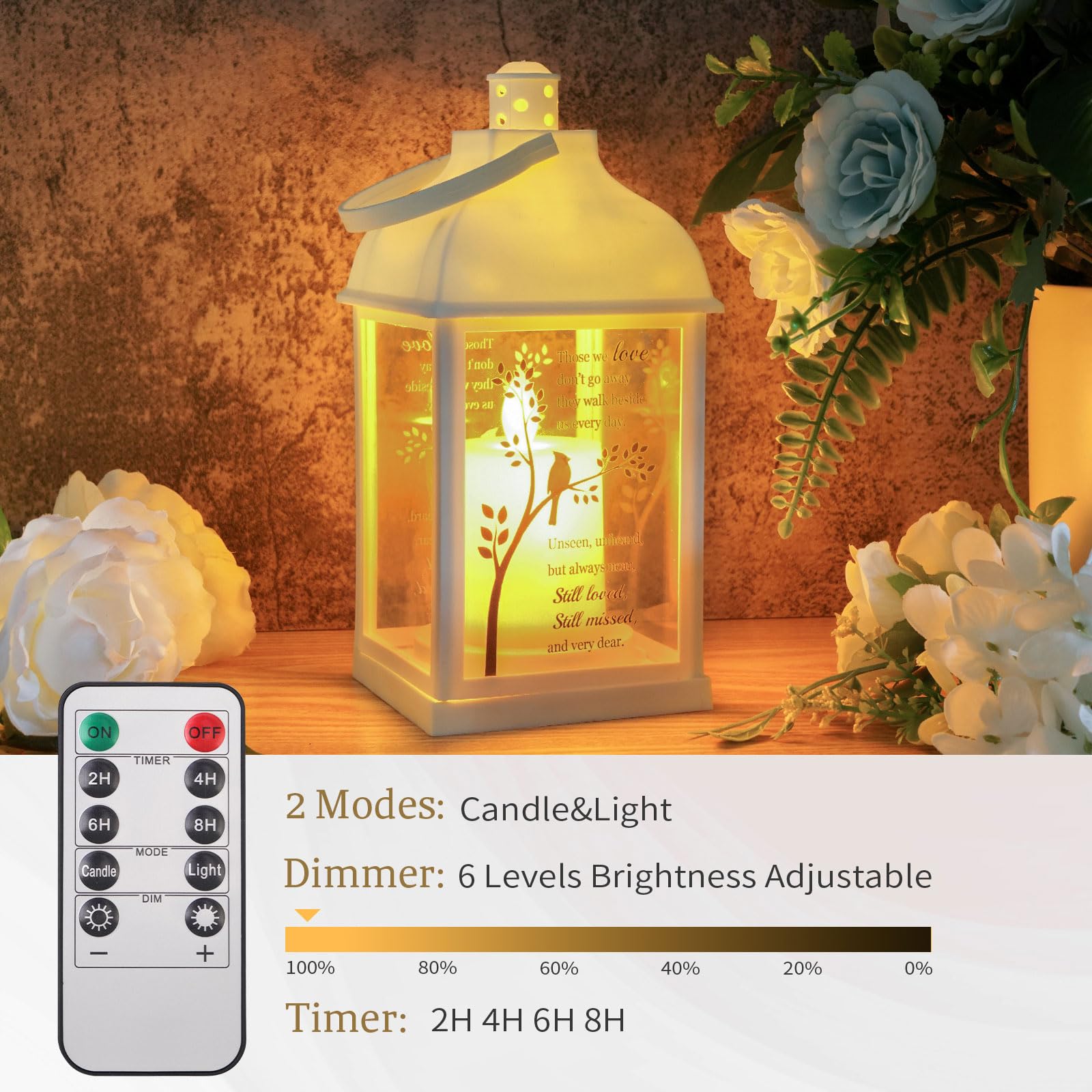 XXSTAR Memorial Lantern battery compartment keeps setup cord-free and simple.