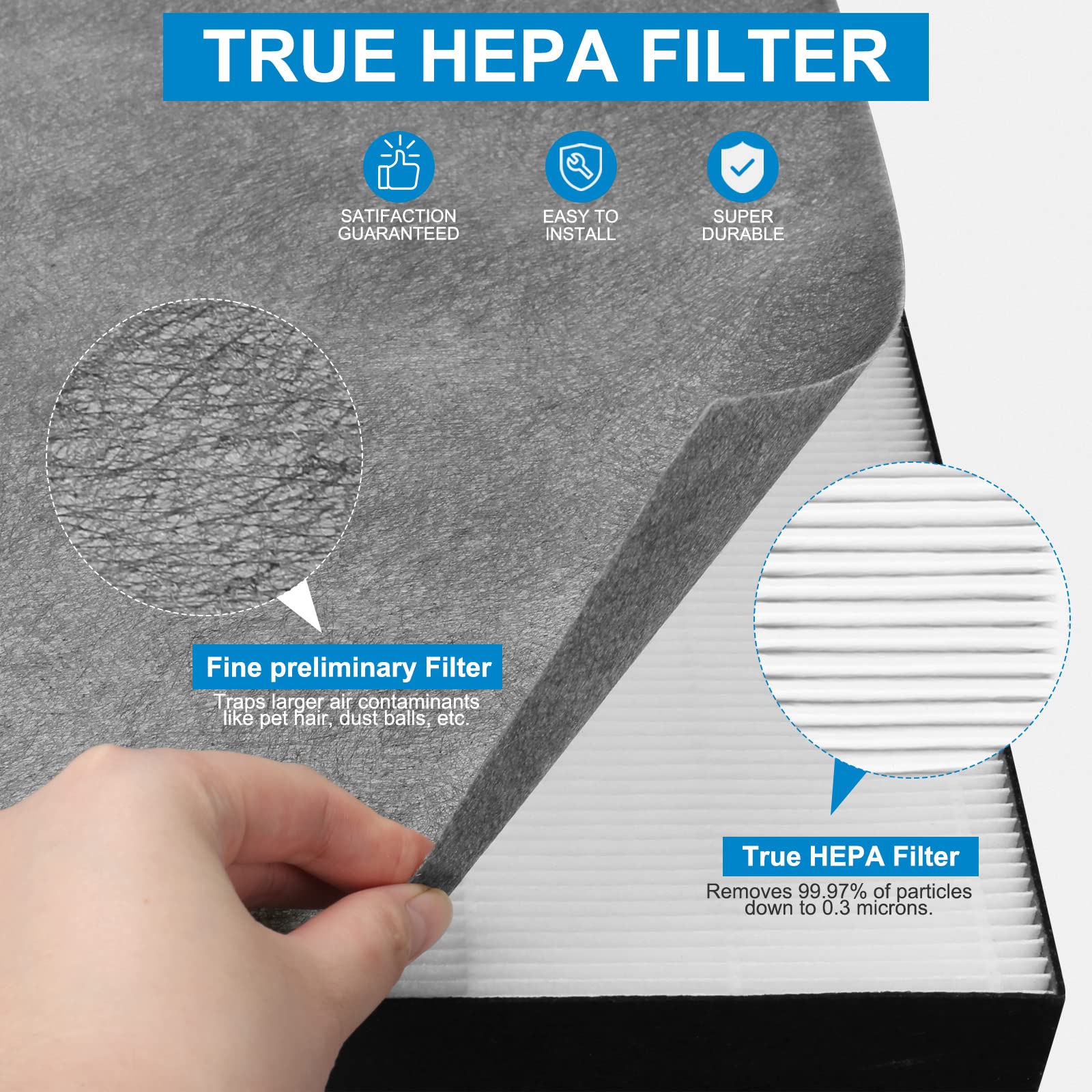 XY100T post-filter 2678 captures fine particles for cleaner air.