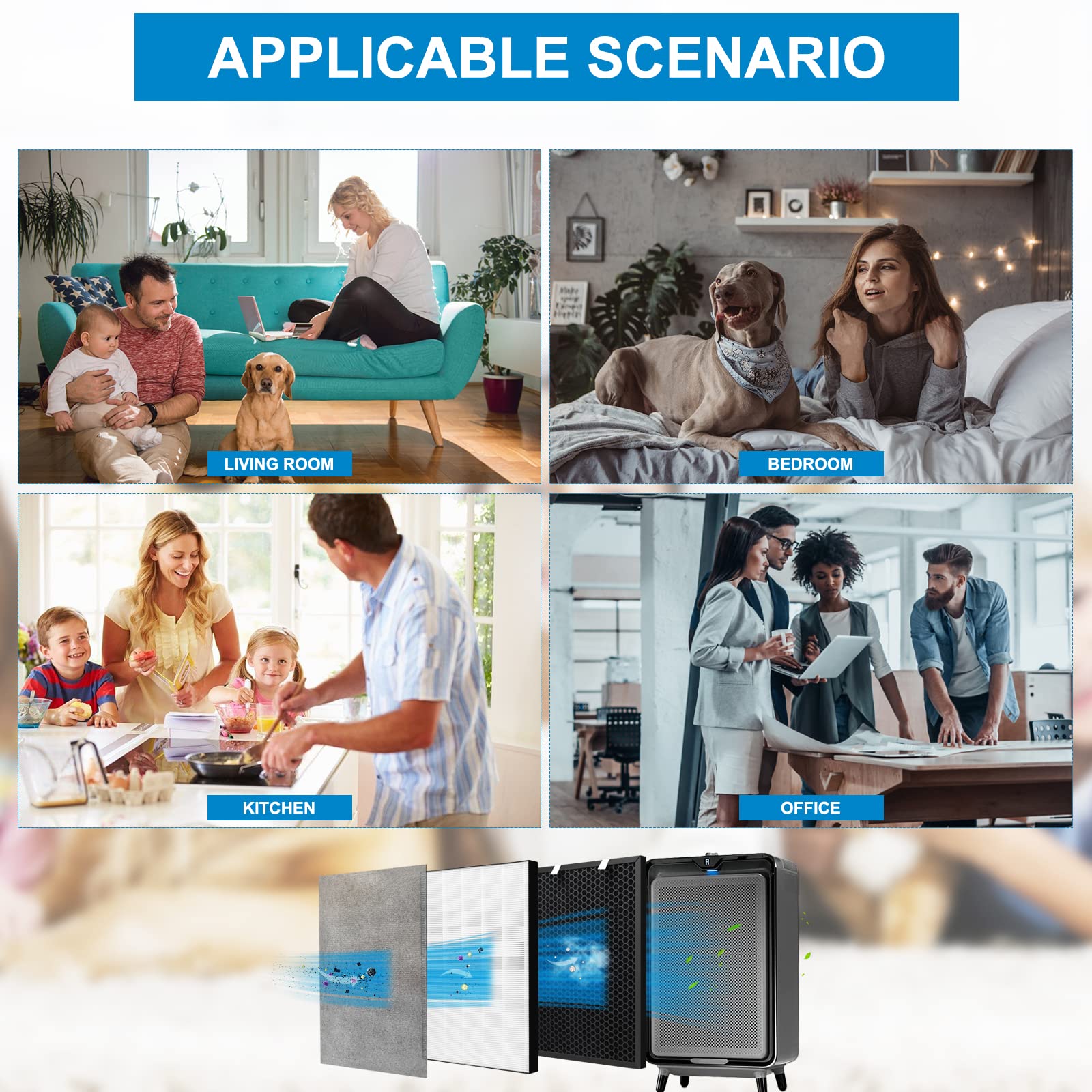 XY100T helps maintain purifier performance between replacements.