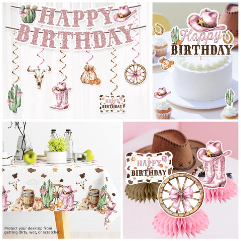 Xynic balloons and honeycomb centerpieces create playful focal points