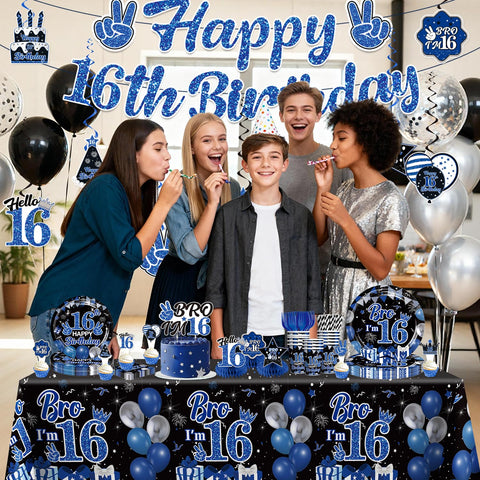 Xynic blue black balloons elevate the party atmosphere and photos