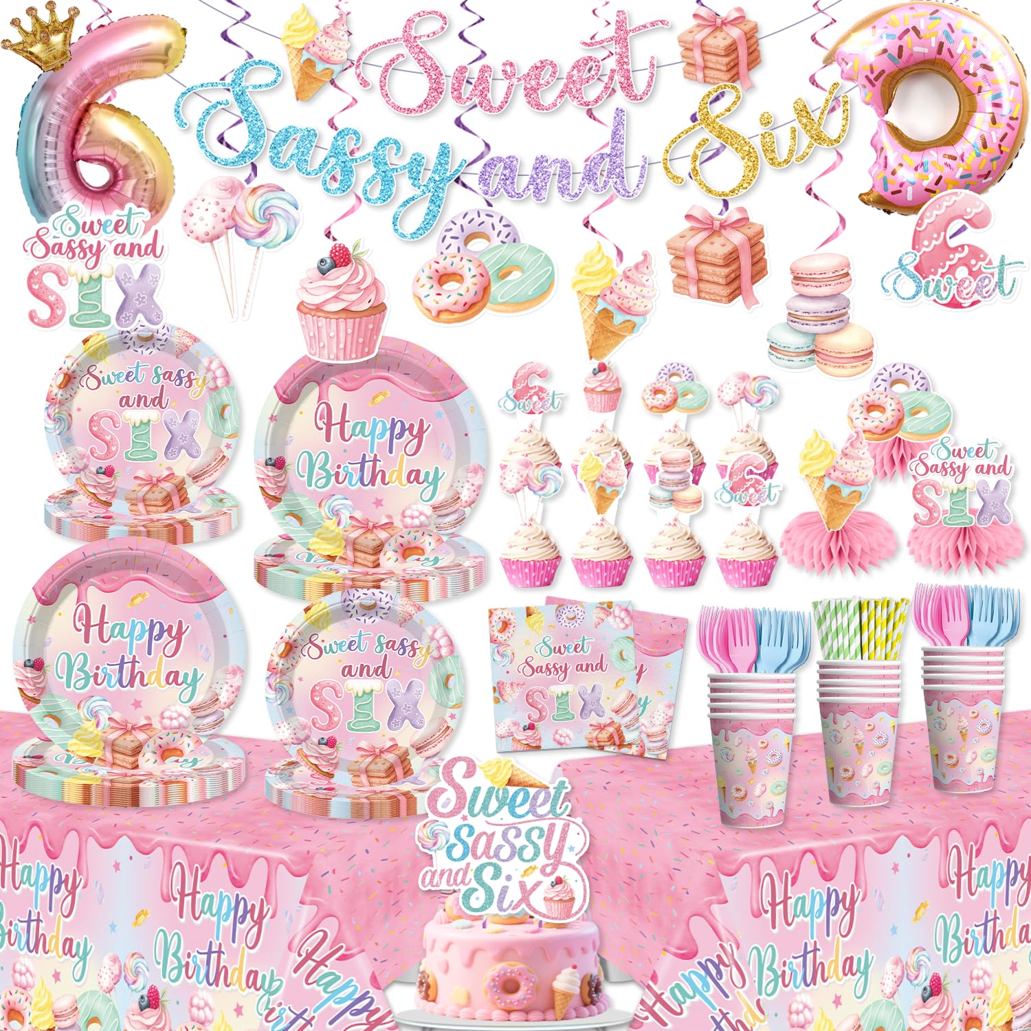 Xynic banner featuring Sweet Sassy Six for a festive party backdrop