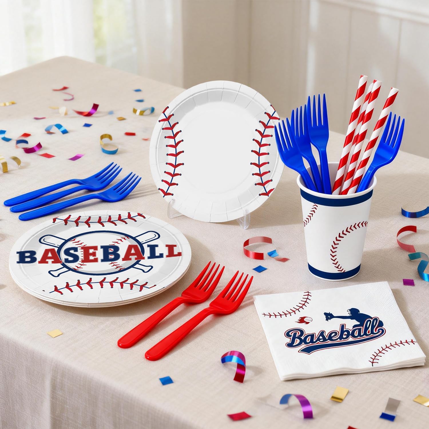 Xynic Baseball Cupcake Toppers add themed detail to treats.