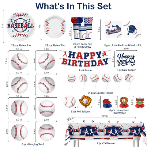 Xynic Baseball Foil Balloon adds festive glow to the decor.