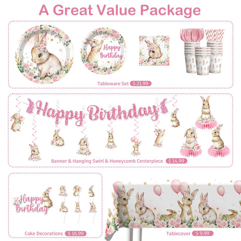 Xynic bunny balloons cluster brings cheerful color to the celebration.