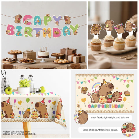 Xynic Capybara centerpieces spark conversation and anchor the table decor
