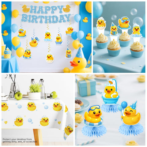 Xynic duck cupcake toppers decorate treats with charm