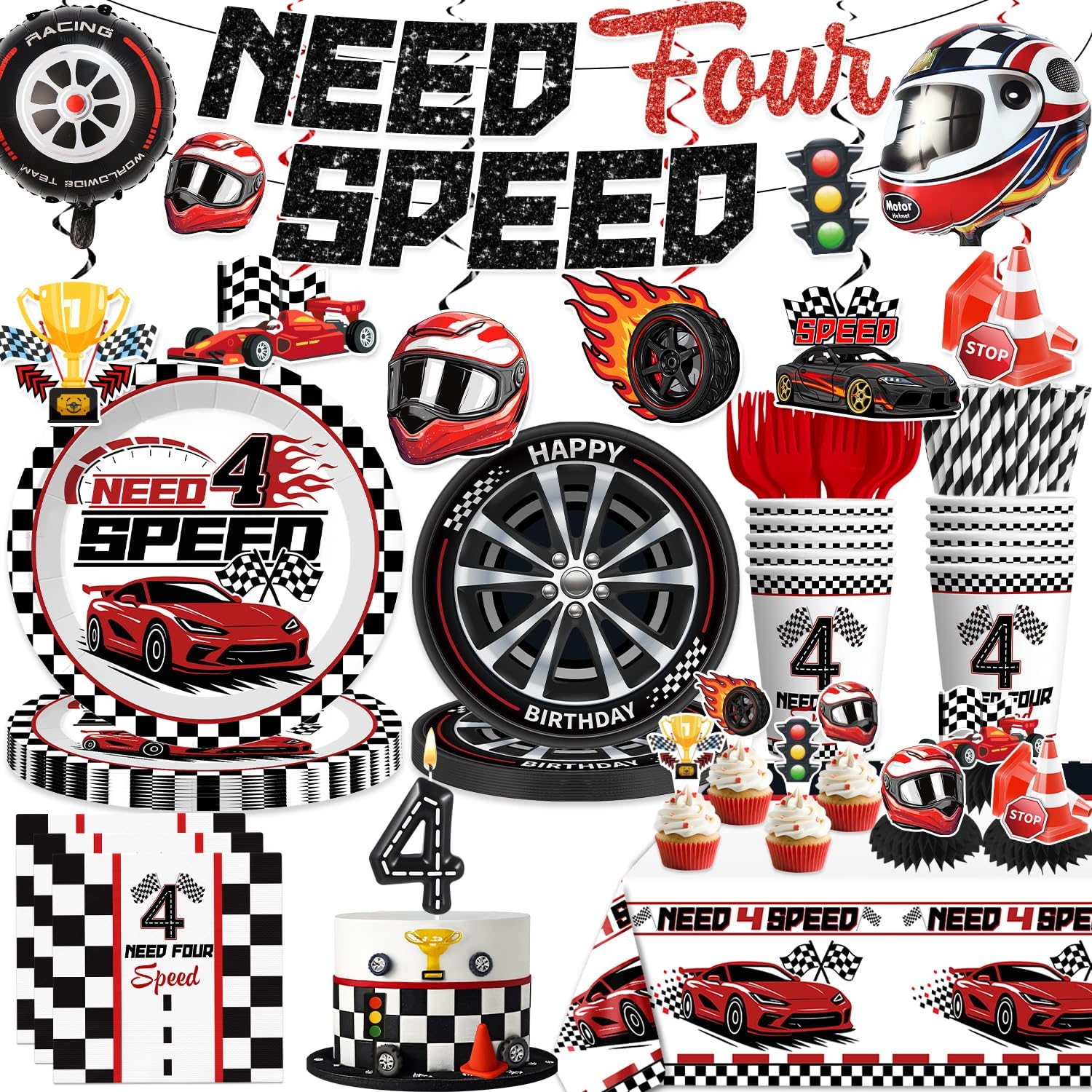Xynic Need Four Speed banner for bold birthday branding