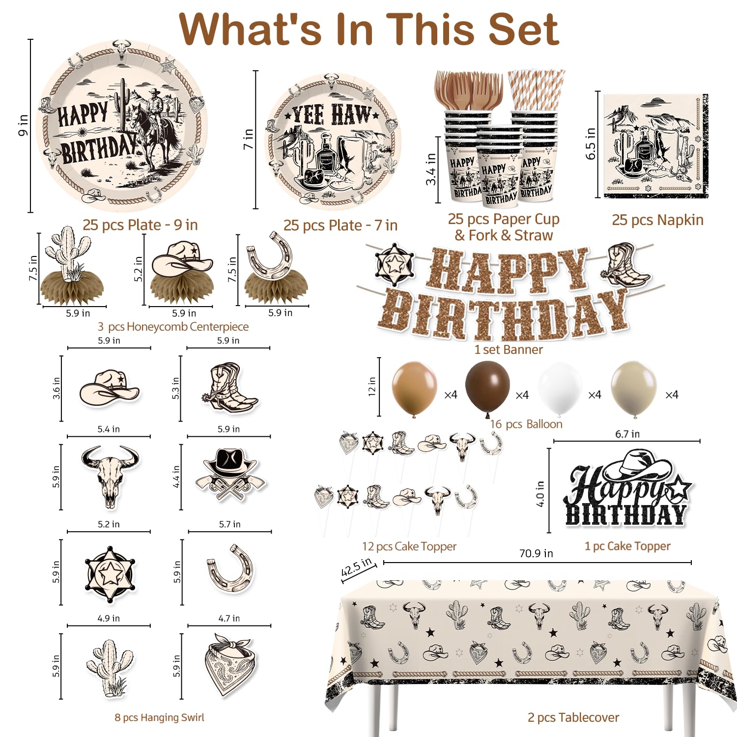 Xynic Western hanging swirls add motion and charm to your party backdrop.