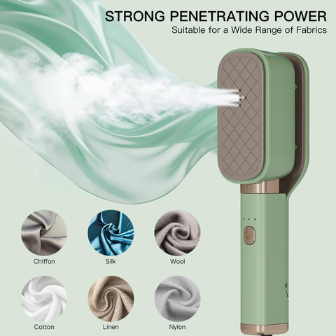 XYVIA 60ml water tank offers extended steam sessions.