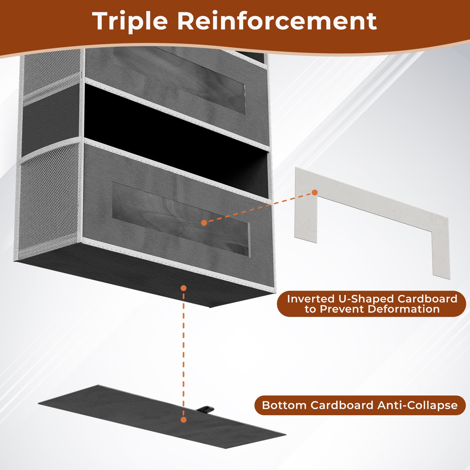 XyVoltic 2-Pack 5-Tier on-door installation shows stable hooks