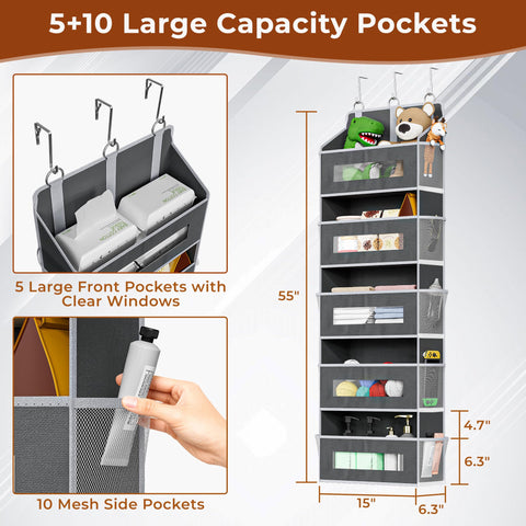 XyVoltic 2-Pack 5-Tier with side mesh pockets for easy access