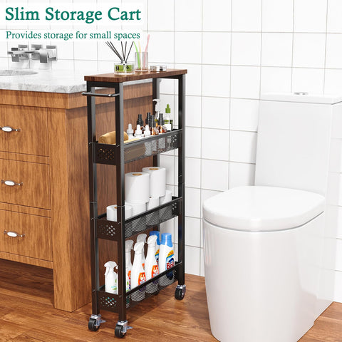 XYZLVSI mesh baskets with wooden top offer versatile storage and smooth surfaces