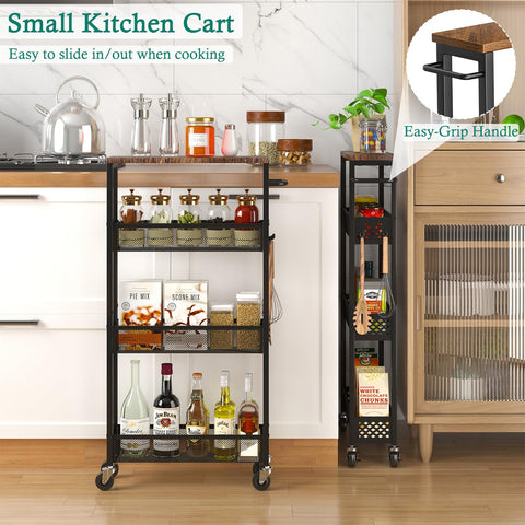 XYZLVSI metal handle and swivel casters enable smooth, directional movement
