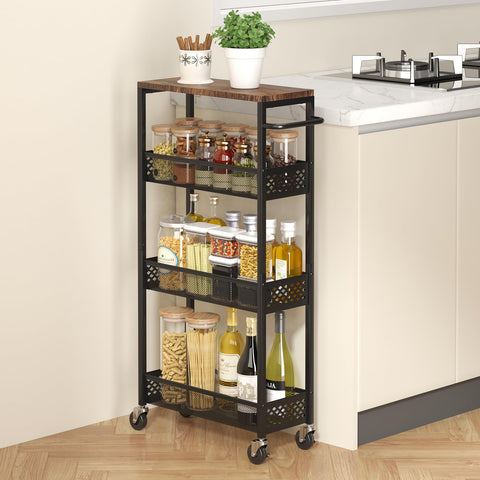 XYZLVSI cart placed in laundry room for detergents and supplies