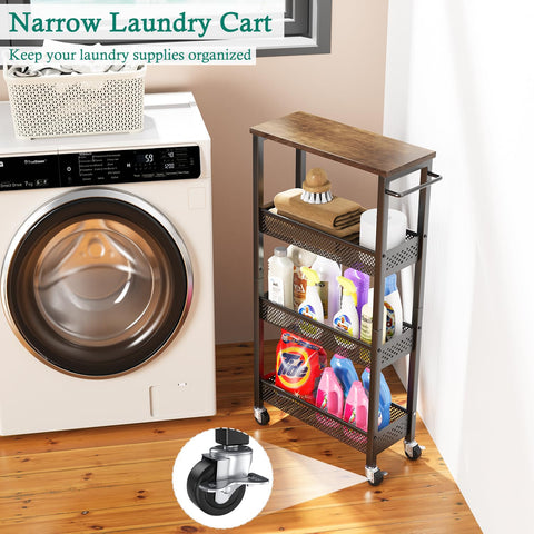 XYZLVSI cart features a metal handle for comfortable repositioning
