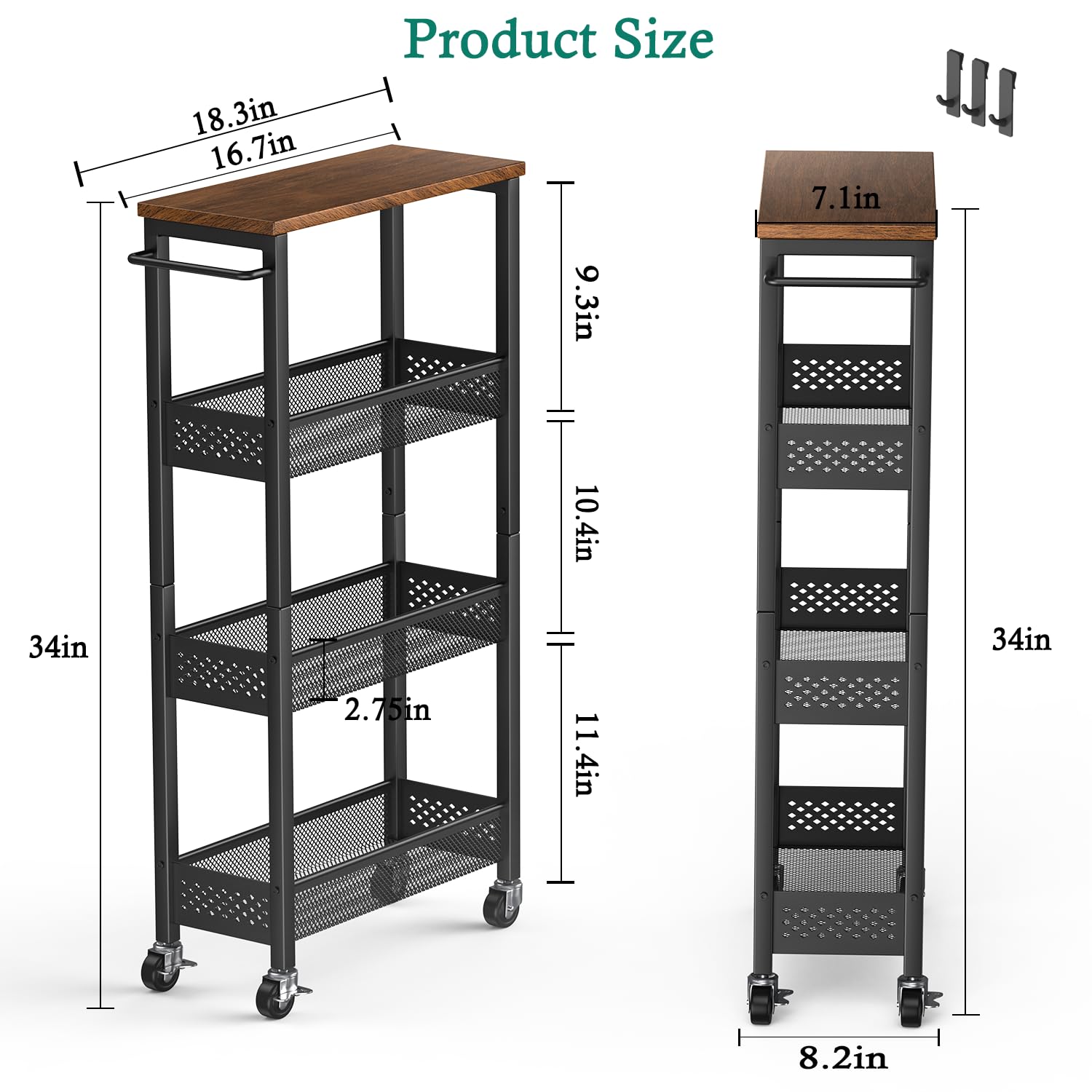XYZLVSI cart with rust-resistant powder-coated finish for durability