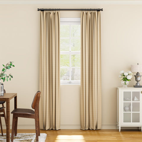 YaFex 60 lb load capacity supports heavier drapes with confidence.