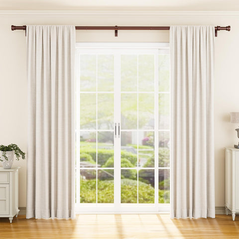 YaFex antique bronze finish on 1-inch rod adds timeless style.