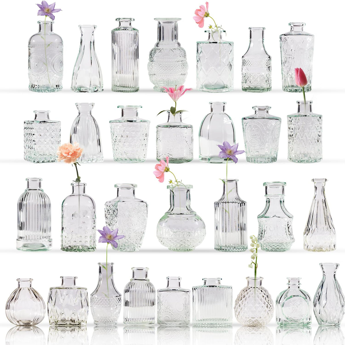 Yabool 80 Pcs Bud Vase Set for elegant centerpieces