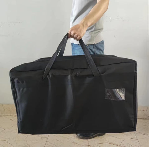 YACQ two-pack canvas bags for camping, moving, and dorm storage.