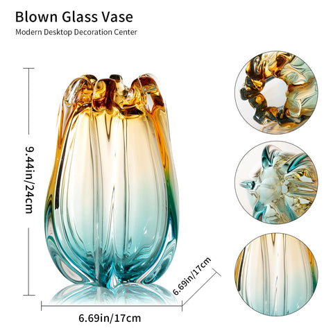 YACSNBF modern art deco vase in living room, a striking decor statement.