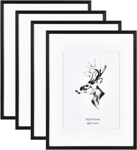 Yaetm 16x20 frame matted to 11x14: ideal for showcasing photos with a clean mat.