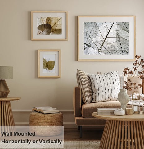 Yaetm horizontal and vertical display readiness for versatile wall layouts.