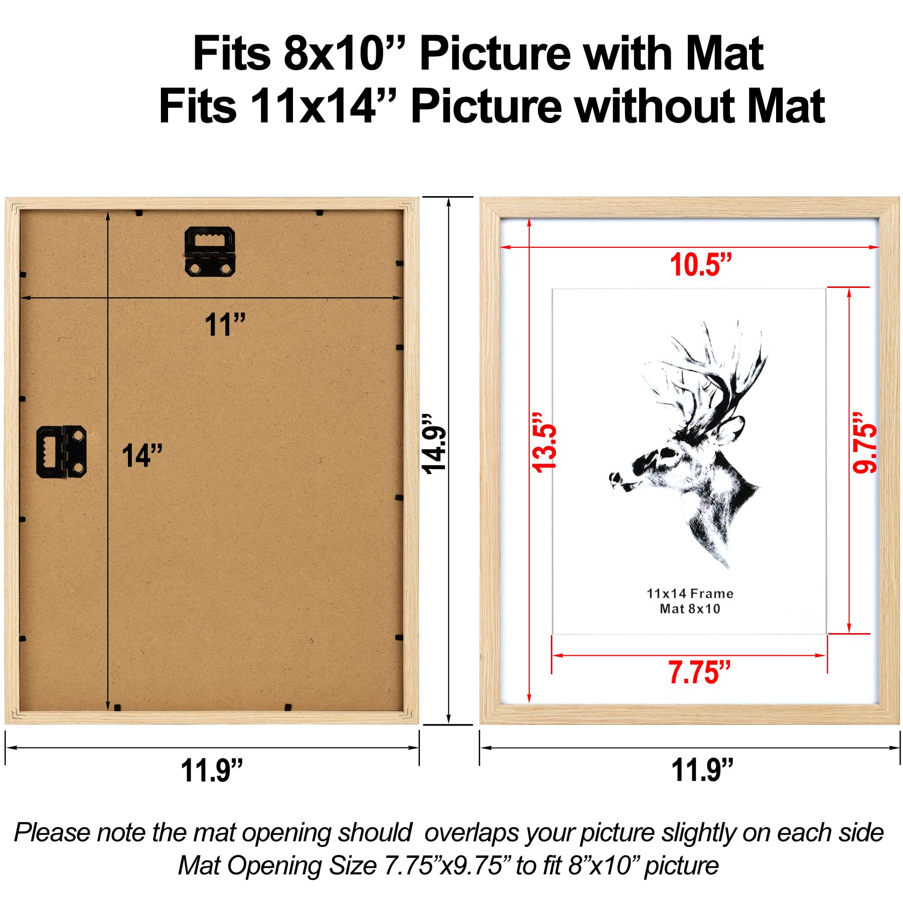 Yaetm safe packaging protects frames during delivery.