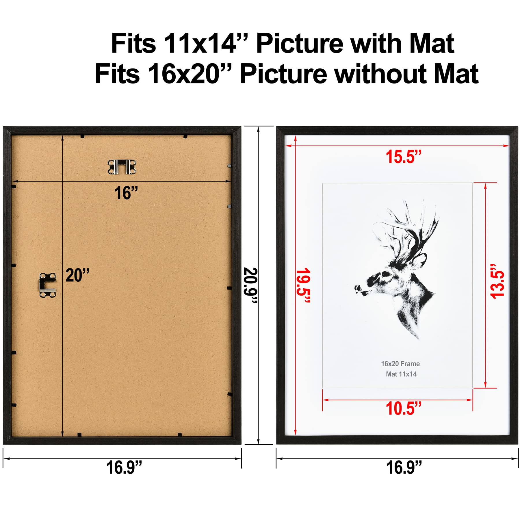 Yaetm solid wood black frame closeup: premium craftsmanship for durable wall art.