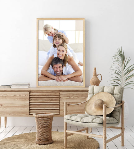 Yaetm two-pack wood frames arrive safely with protective packaging.