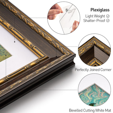 Yaetm wall-mount ready frame supports portrait or landscape layouts