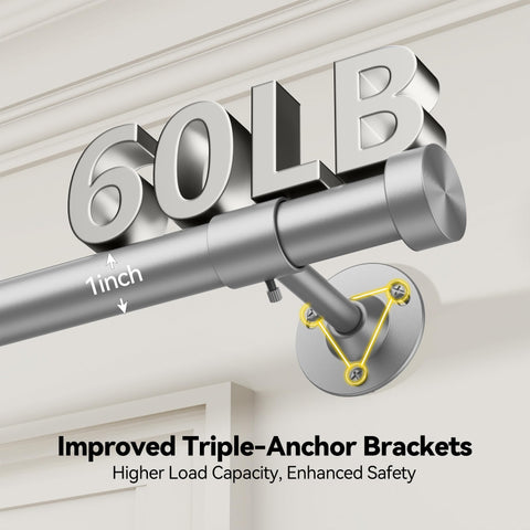 YaFex 1-inch diameter metal rod delivers reliable strength.