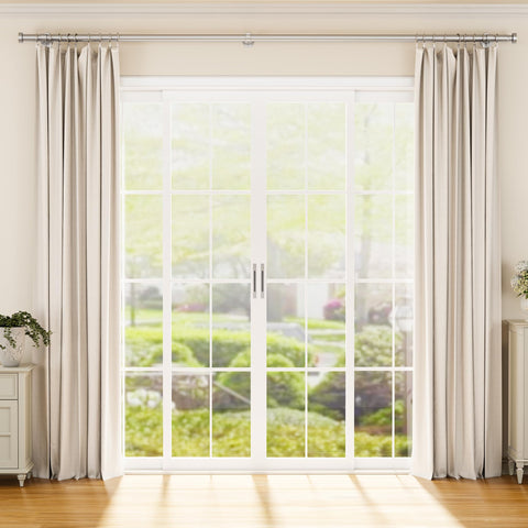 YaFex 32-150 inch adjustable rod extends to cover wide windows.