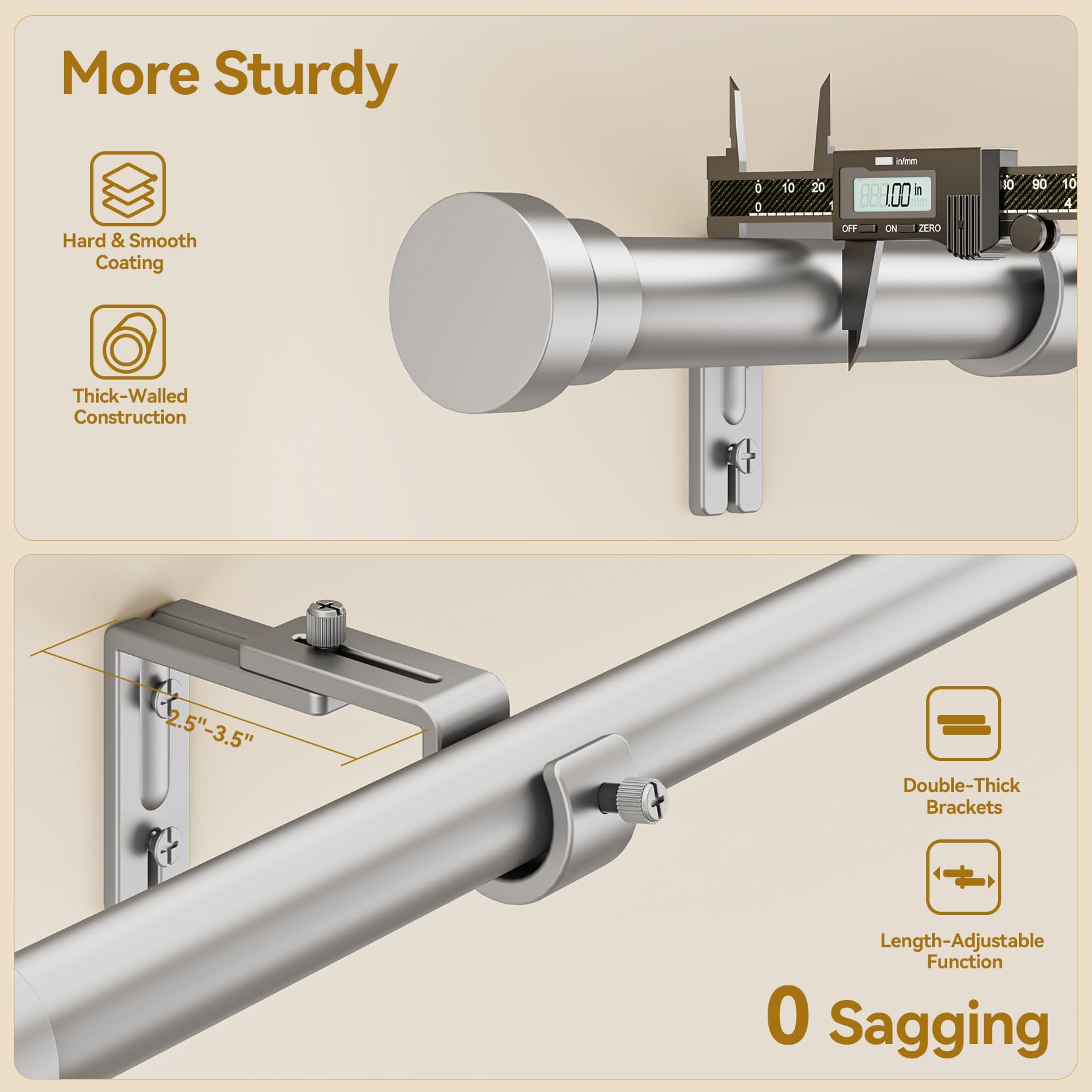 YaFex adjustable brackets optimize clearance and light control.