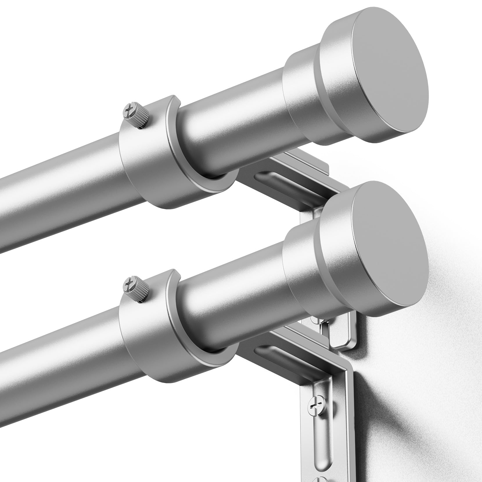 YaFex 2-pack curtain rods, adjustable length for varying window widths and easy installation.