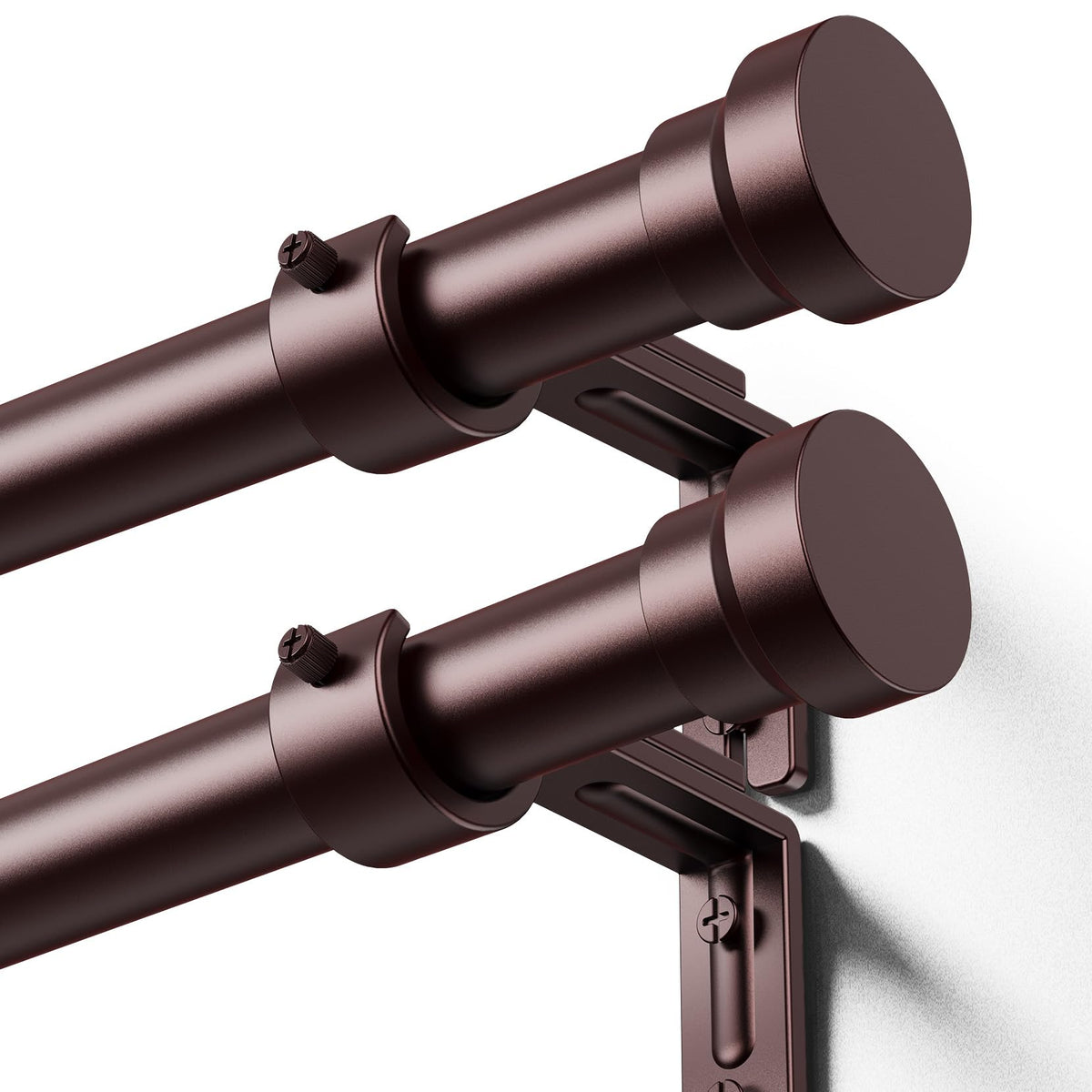 YaFex curtain rods 2-pack assembly demonstrates quick setup for secure window treatment