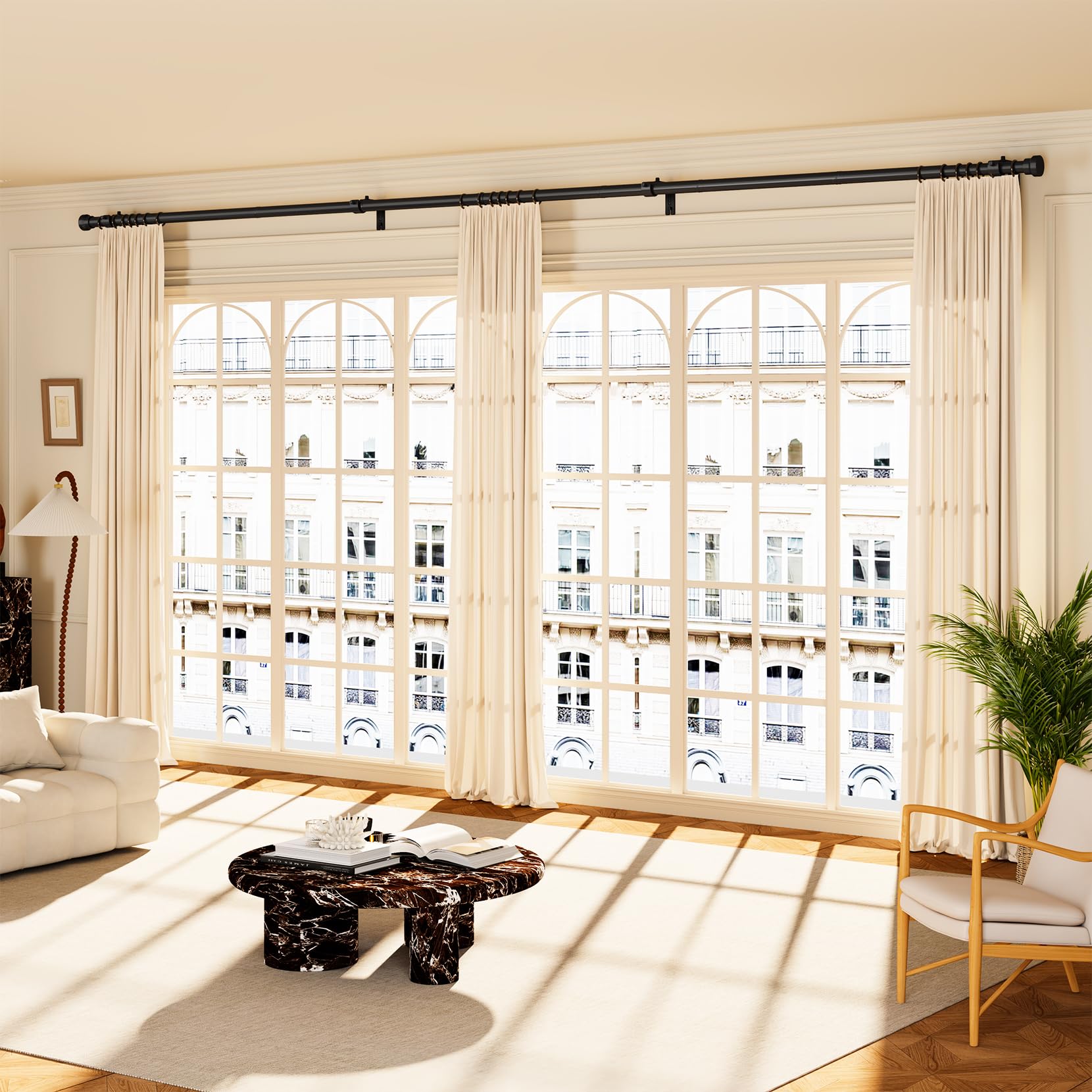 YaFex adjustable brackets provide stable support and wall mounting possibilities