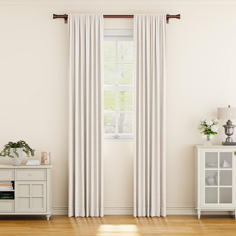 YaFex curtain rod brackets provide sturdy support for heavy drapes.