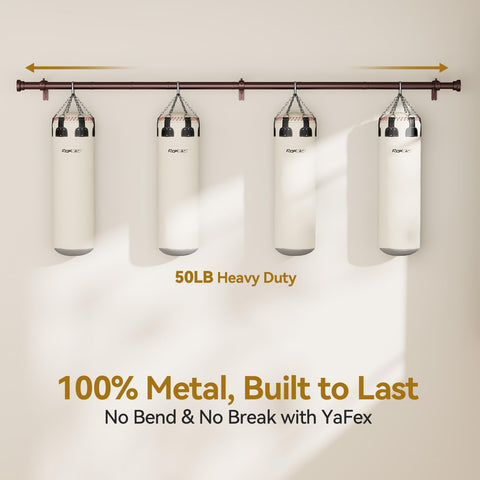 YaFex telescoping bronze rod enables easy height adjustment
