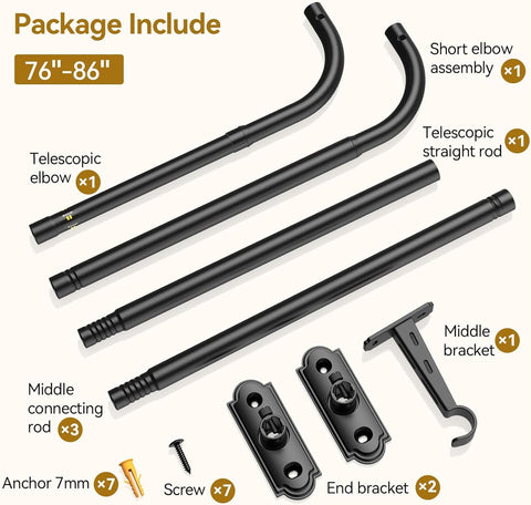 YaFex easy 3-step install with brackets and anchors included