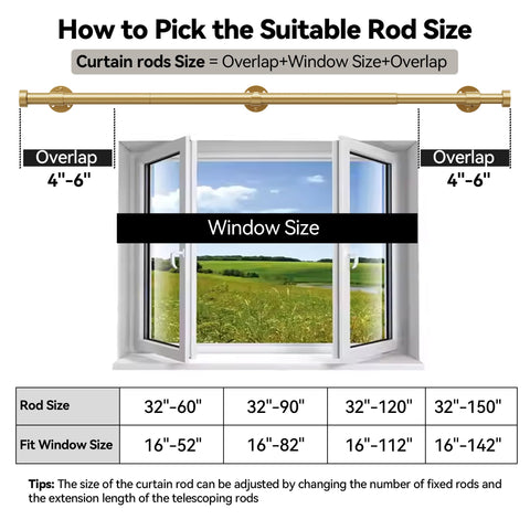 YaFex 60-pound load capacity suits heavy fabrics and layered drapes.