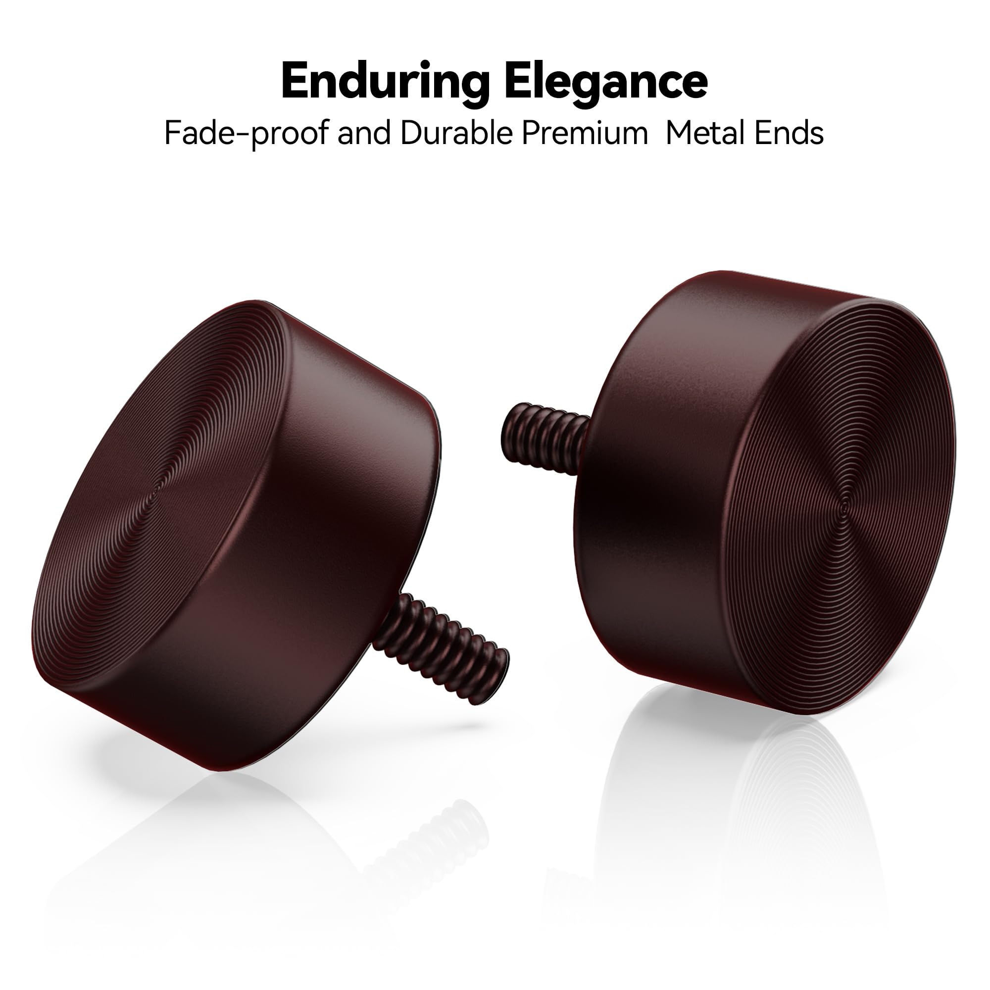 YaFex aluminum finials with antique bronze finish.