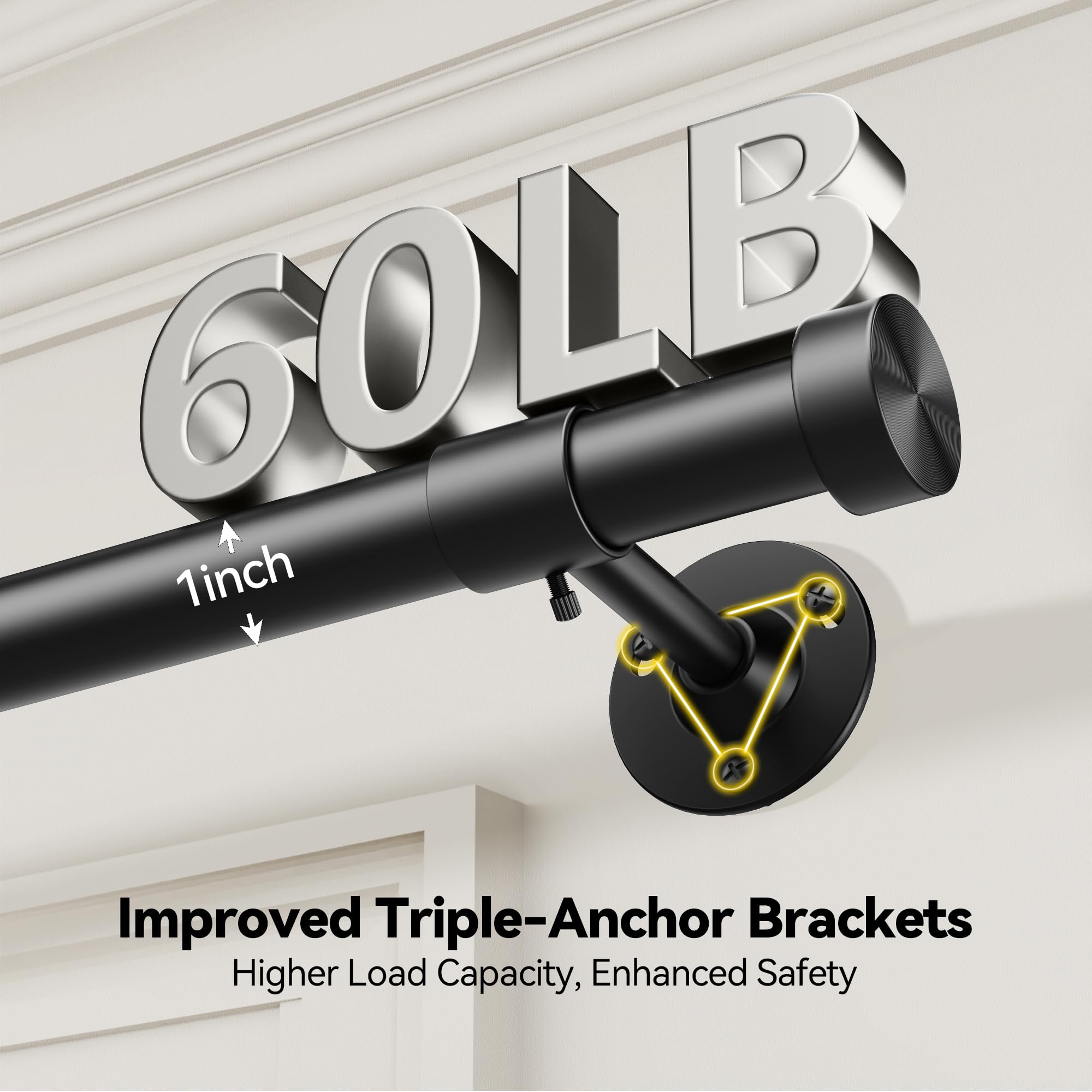 YaFex telescoping extension rod for flexible length.
