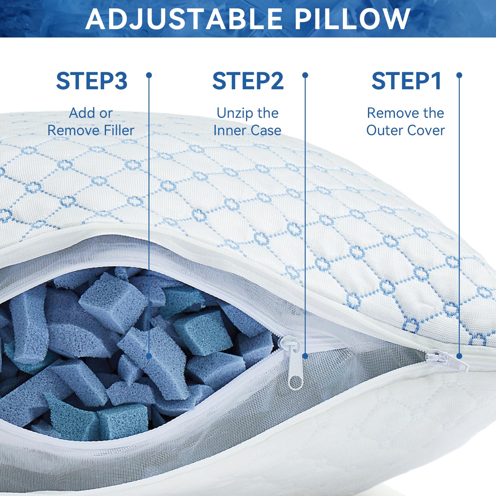 Yagamo bamboo top fabric cooling surface for hot sleepers.