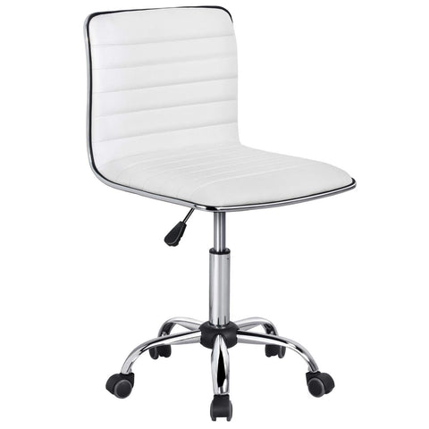 Yaheetech adjustable task chair front view for compact spaces.